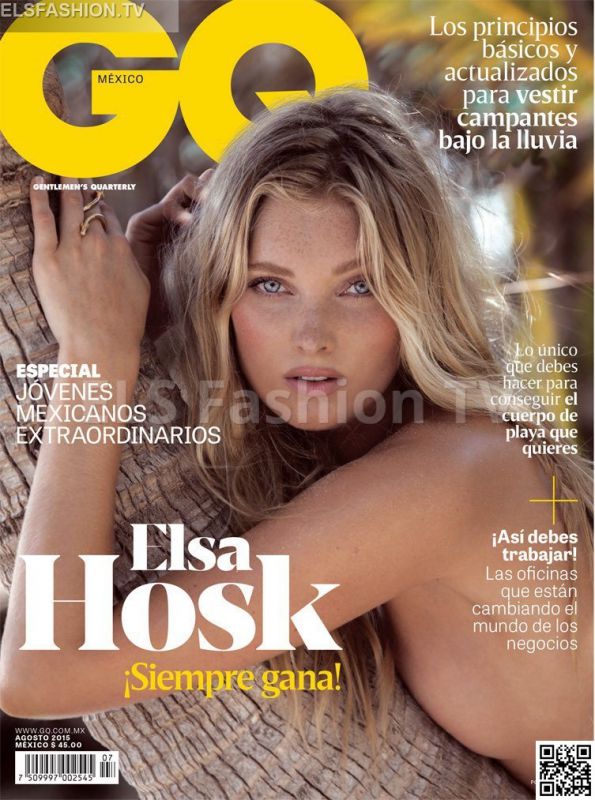 GQ Mexico August 2015 - Model Elsa Hosk