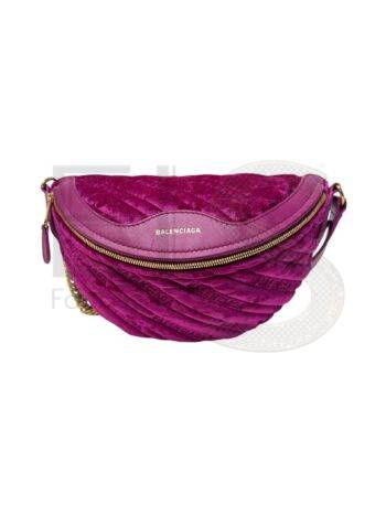 Balenciaga Velvet Logo Belt Bag ELS Fashion TV