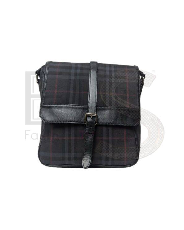 Burberry Messenger Bryett Black Canvas ELS Fashion TV