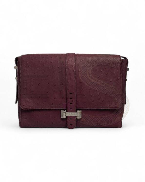 Bvlgari Messenger Shoulder Bag Python Purple ELS Fashion TV