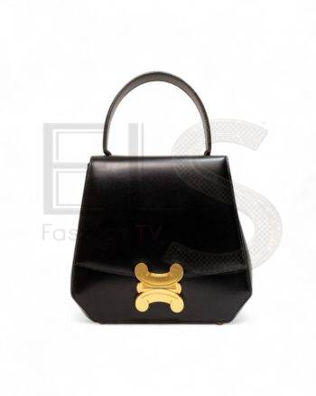 Celine Blazon Triomphe Hand Bag Black ELS Fashion TV
