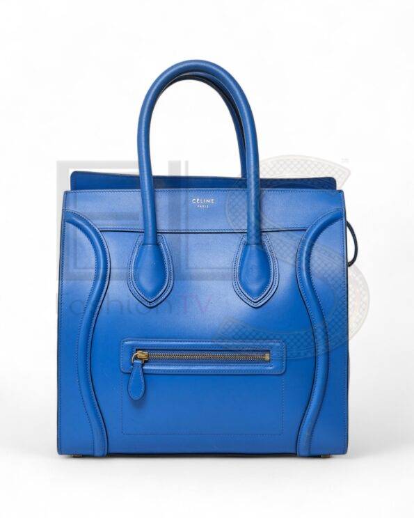 Celine Luggage Medium Electric Blue ELS Fashion TV