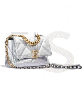 Chanel 19 Flap Small Silver ELS Fashion TV