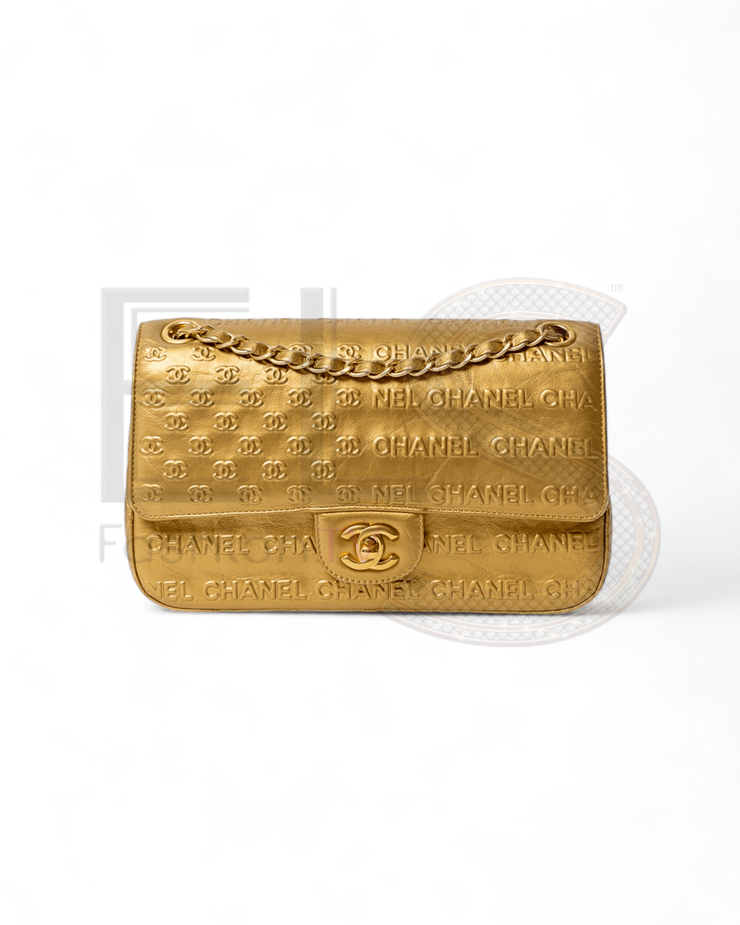 Chanel 2.55 Signature Cc Paris-Dallas Gold ELS Fashion TV