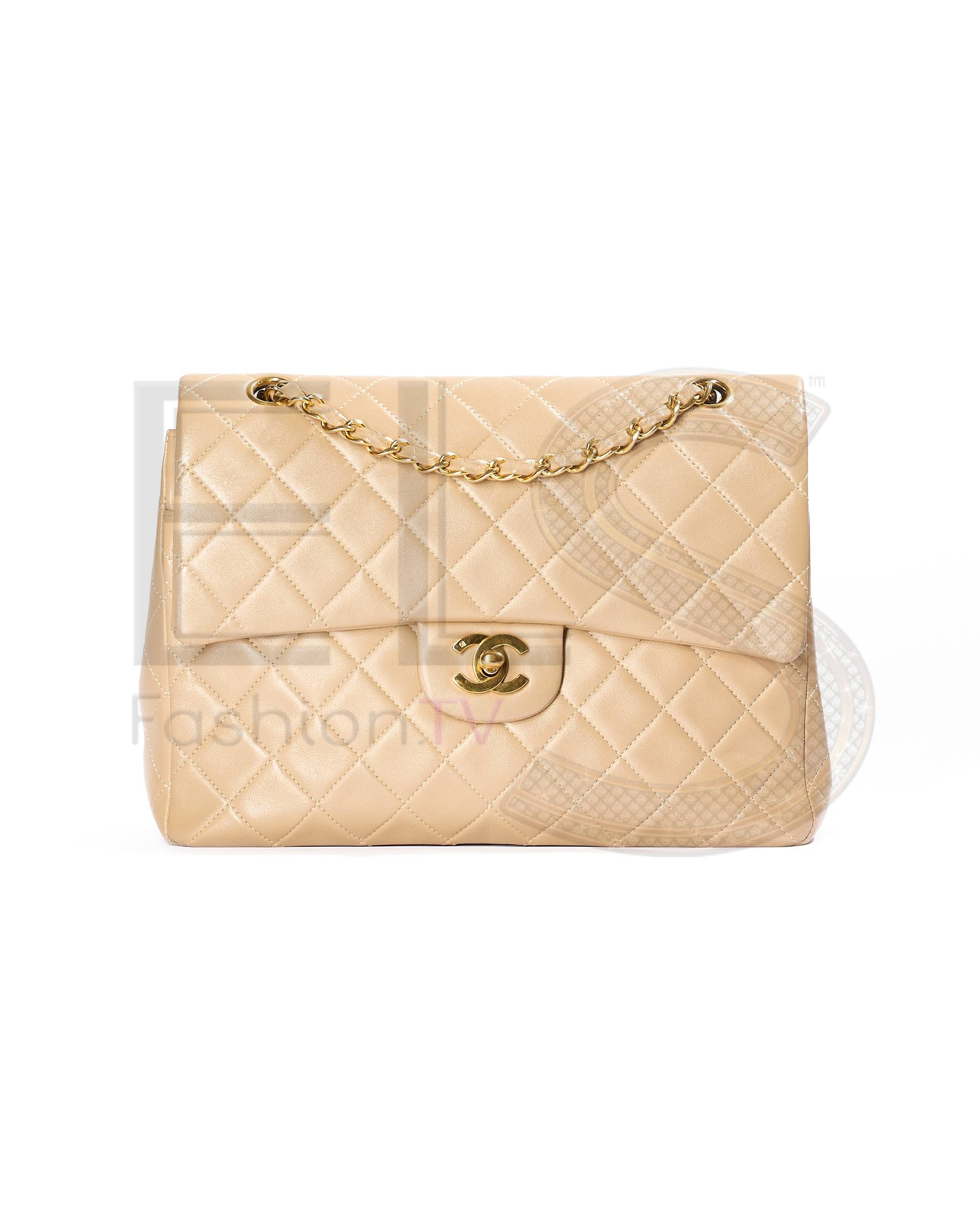 Chanel 2.55 Vertical Timeless Beige ELS Fashion TV