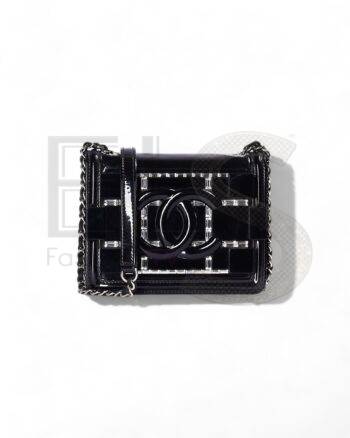 Chanel Boy Brick Lego Crystal Black ELS Fashion TV