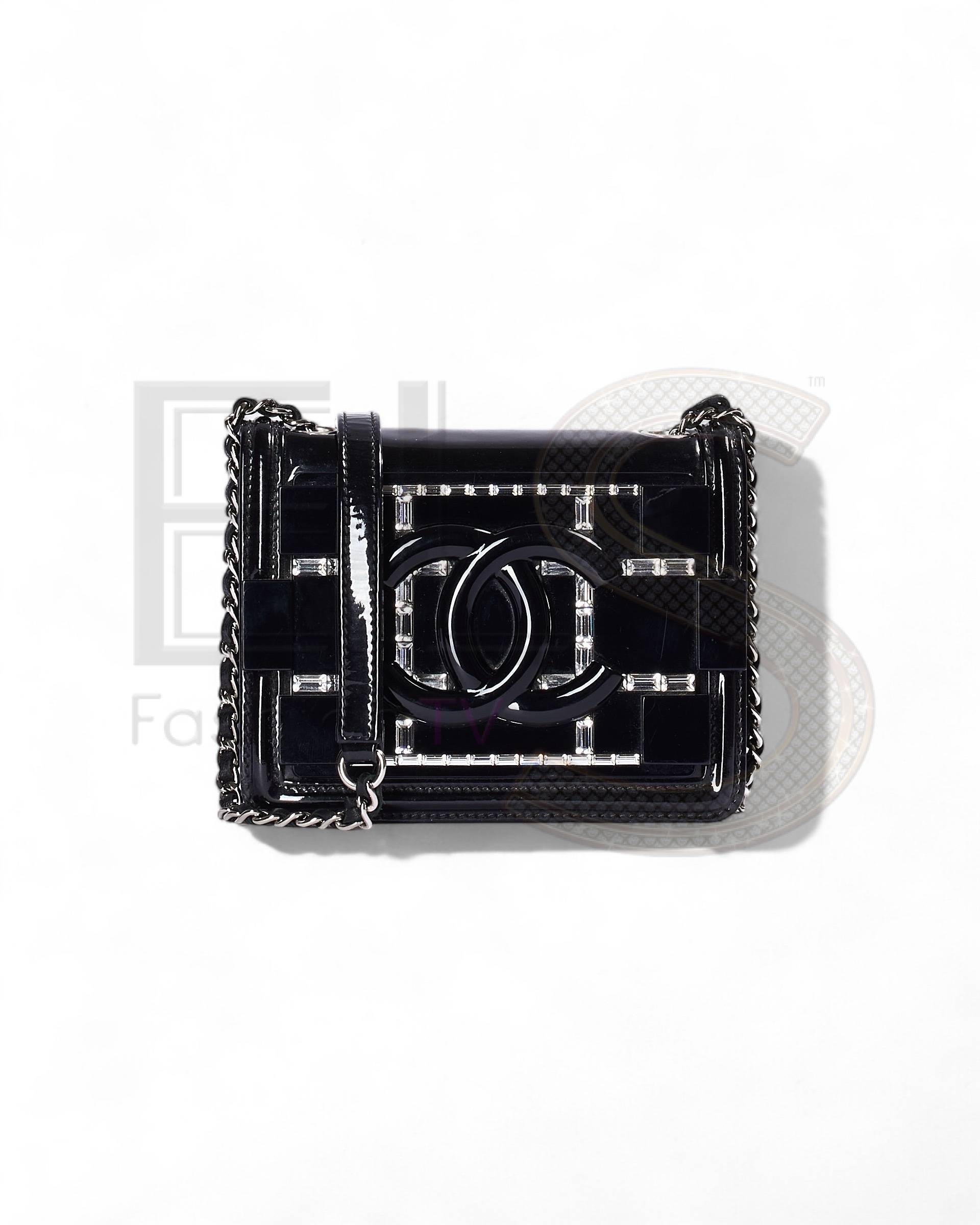 Chanel Boy Brick Lego Crystal Black ELS Fashion TV