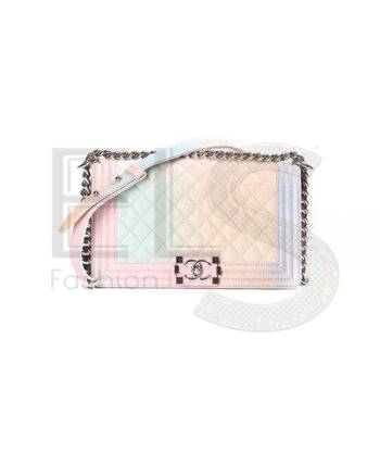 Chanel Boy Medium Caviar Rainbow Pastel ELS Fashion TV