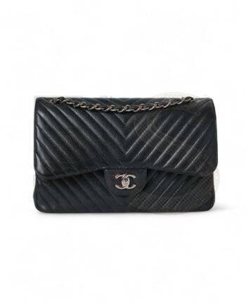Chanel Chevron Jumbo Caviar Black ELS Fashion TV