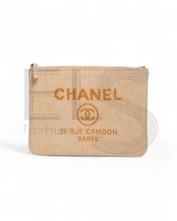 Chanel Clutch Small Cambon Rafia Yellow ELS Fashion TV
