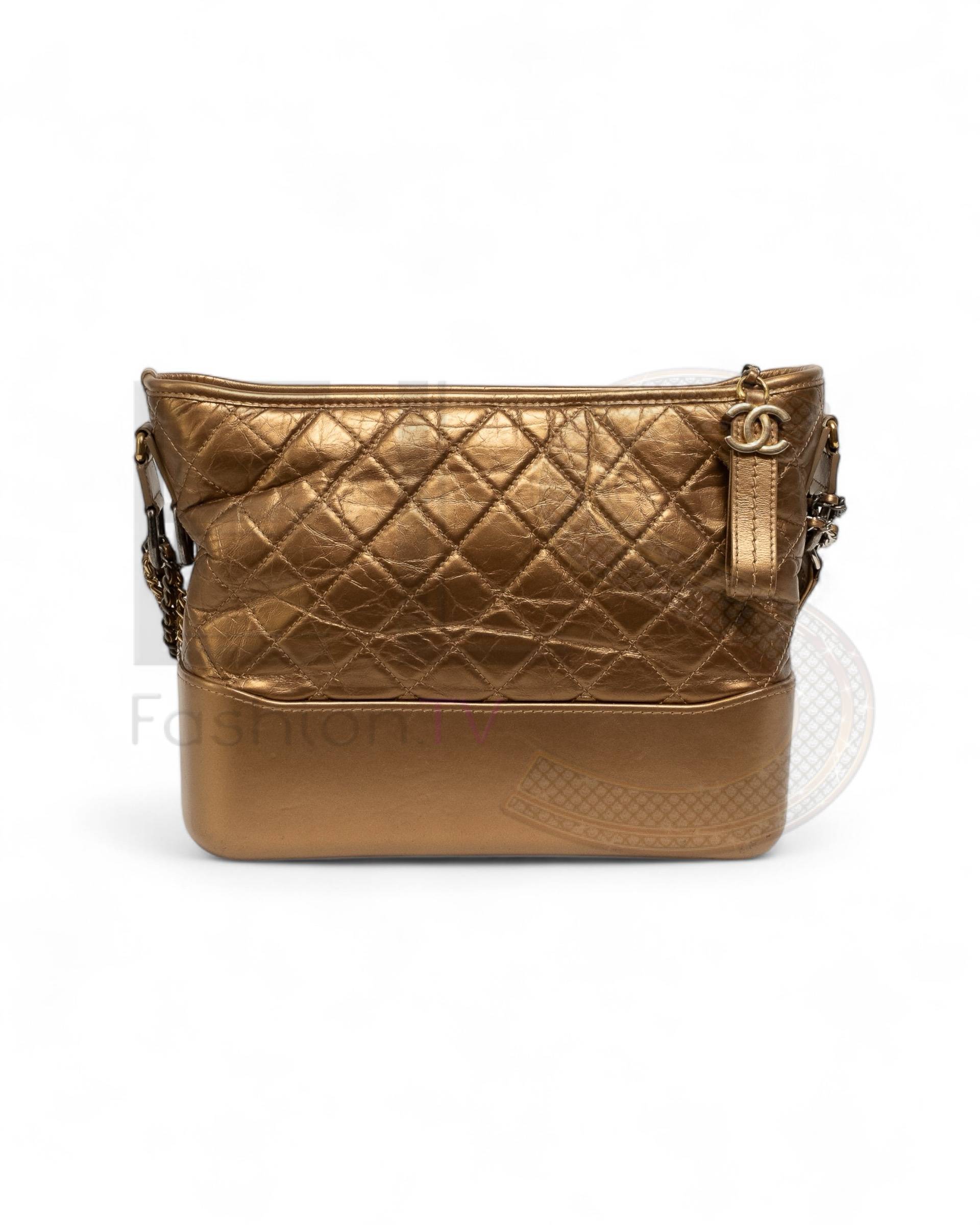 Chanel Gabrielle Medium Gold ELS Fashion TV