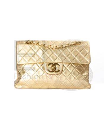 Chanel Maxi Jumbo Big Logo Gold ELS Fashion TV