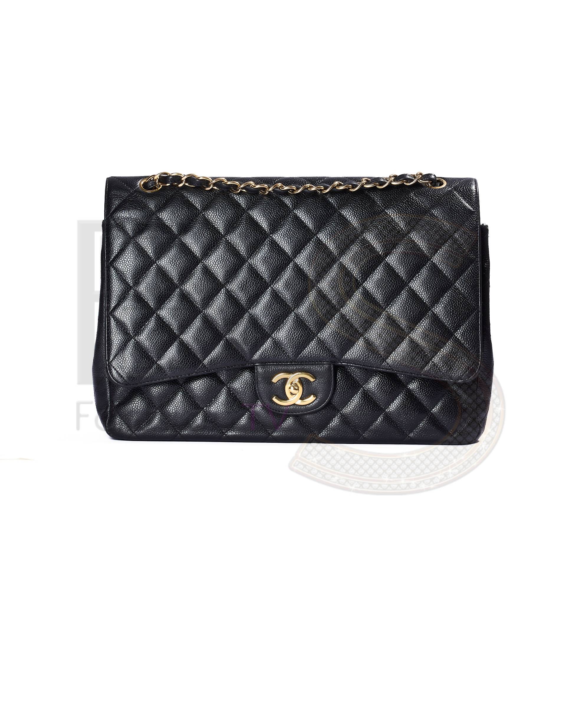 Chanel Maxi Jumbo Timeless Caviar Black ELS Fashion TV