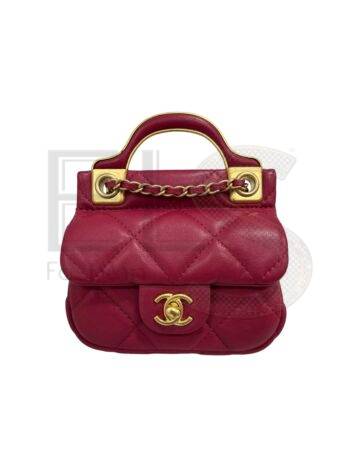 Chanel Micro Timeless Puffy Red ELS Fashion TV