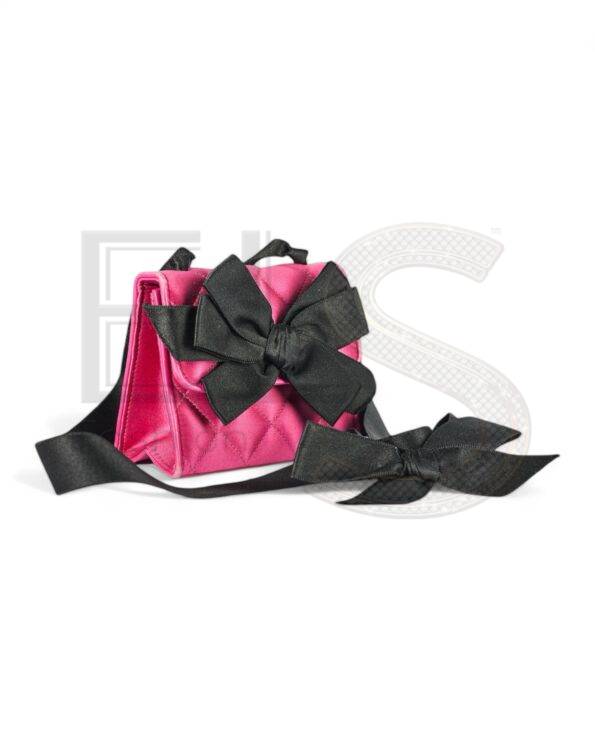 Chanel Mini Flap Satin Bow Fuchsia ELS Fashion TV