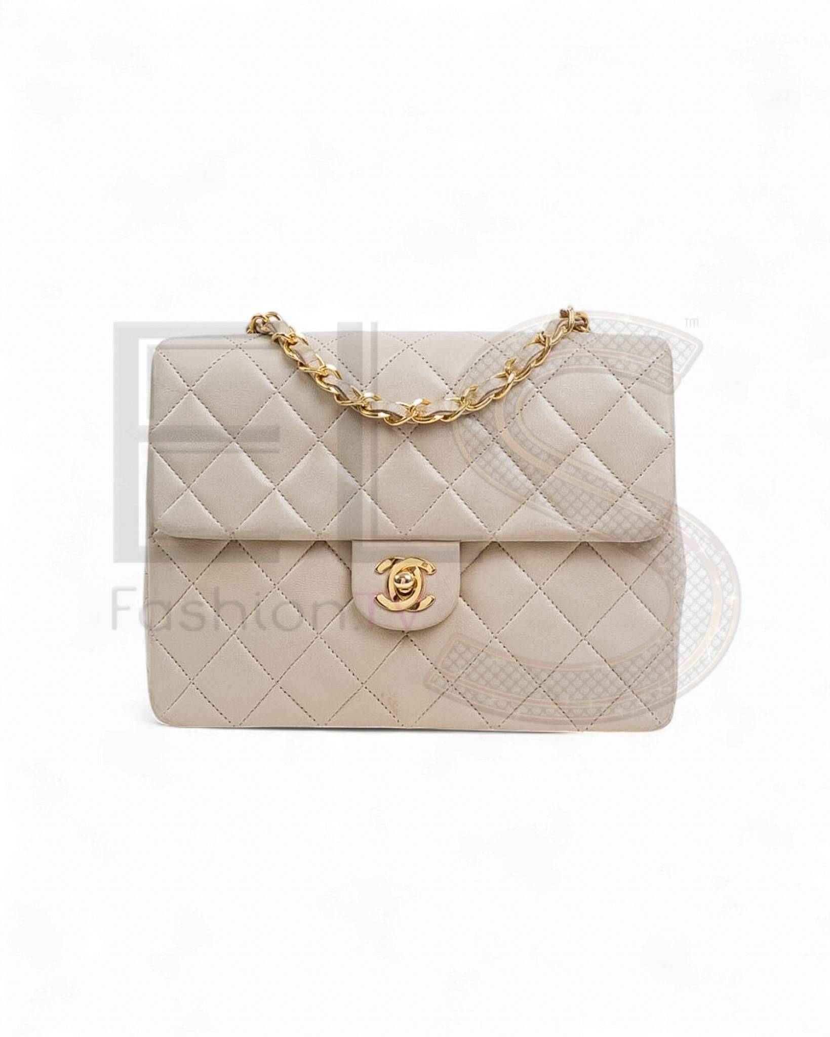 Chanel Mini Flap Vintage Beige ELS Fashion TV