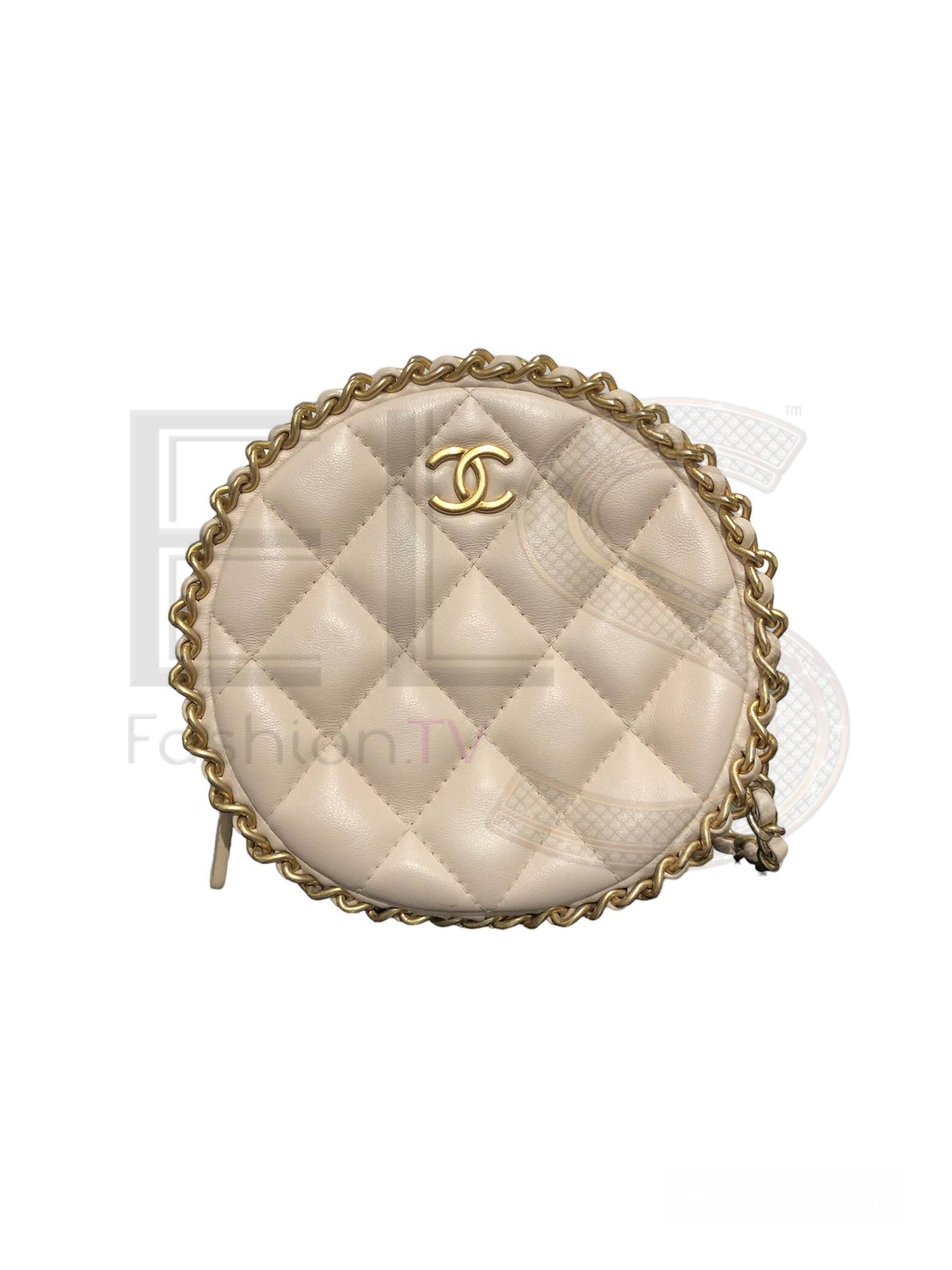 Chanel Round Bag Beige