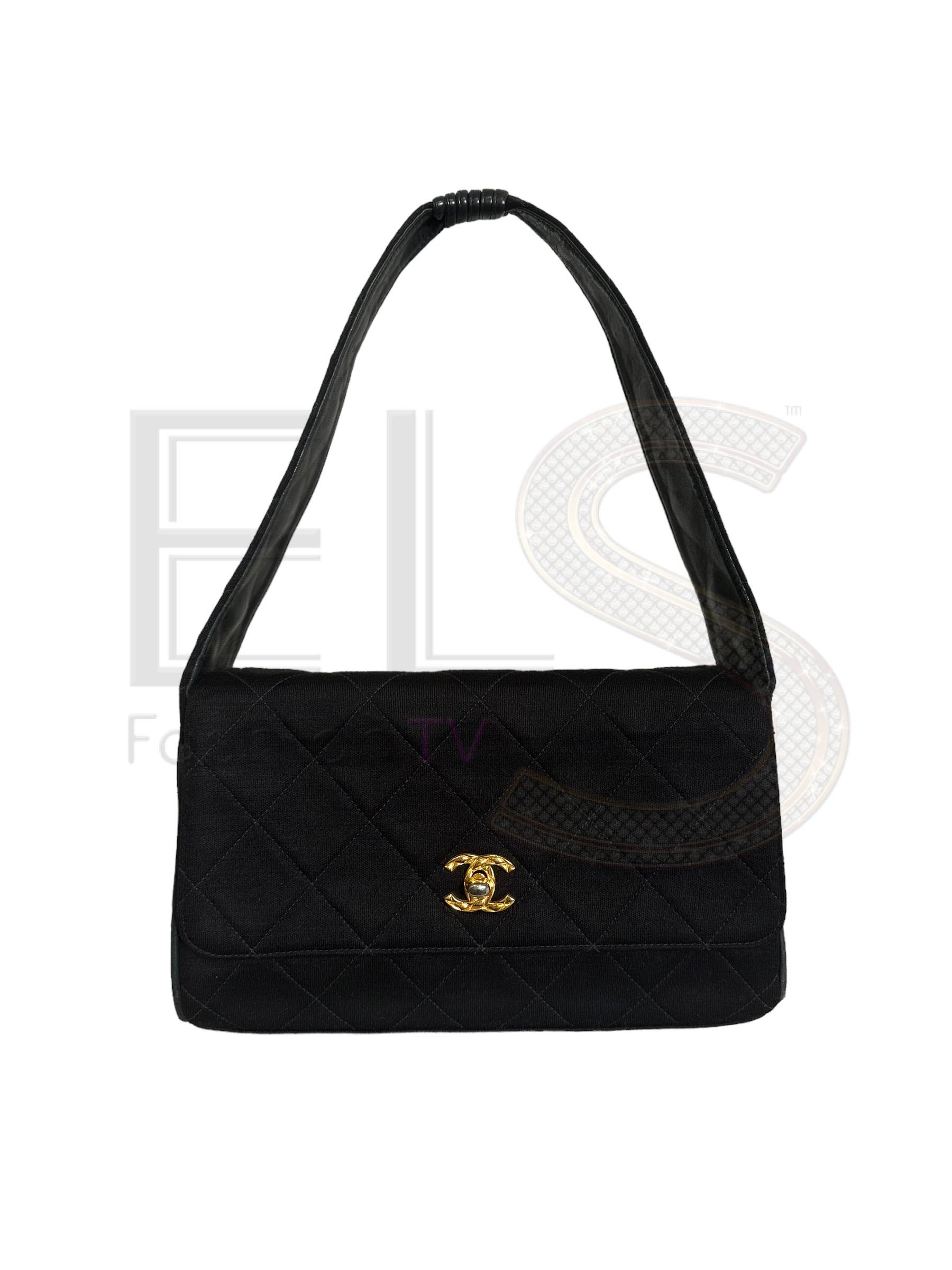 Chanel Shoulder Pad Vintage Canvas ELS Fashion TV