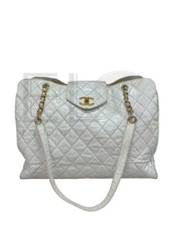 Chanel Supermodel Xxl White Patent ELS Fashion TV