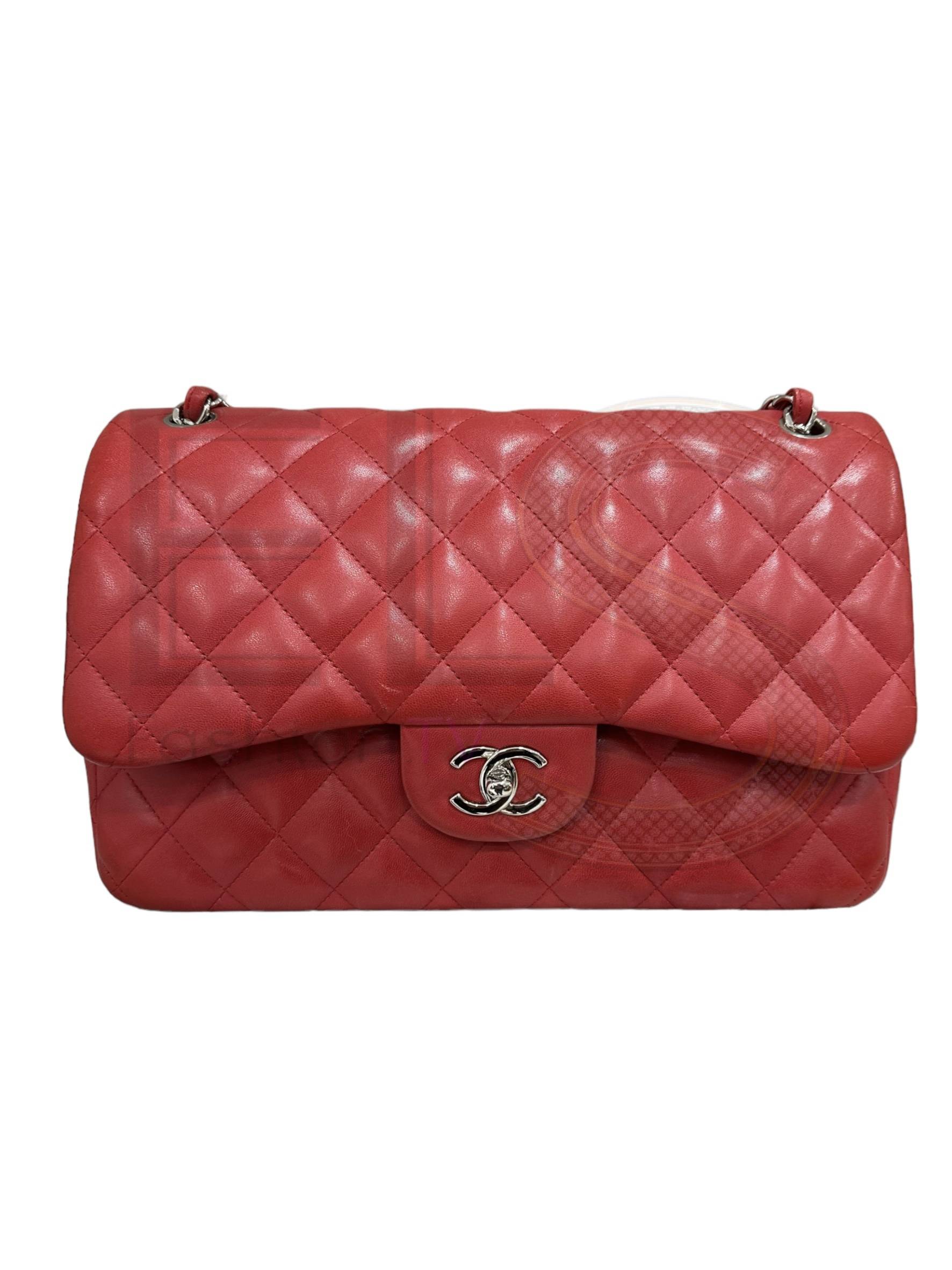 Chanel Timeless Jumbo Red ELS Fashion TV