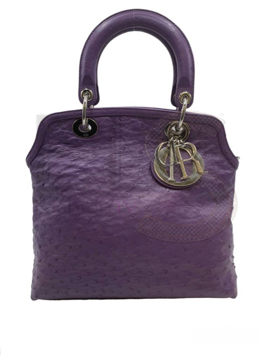 Dior Granville Purple Ostrich
