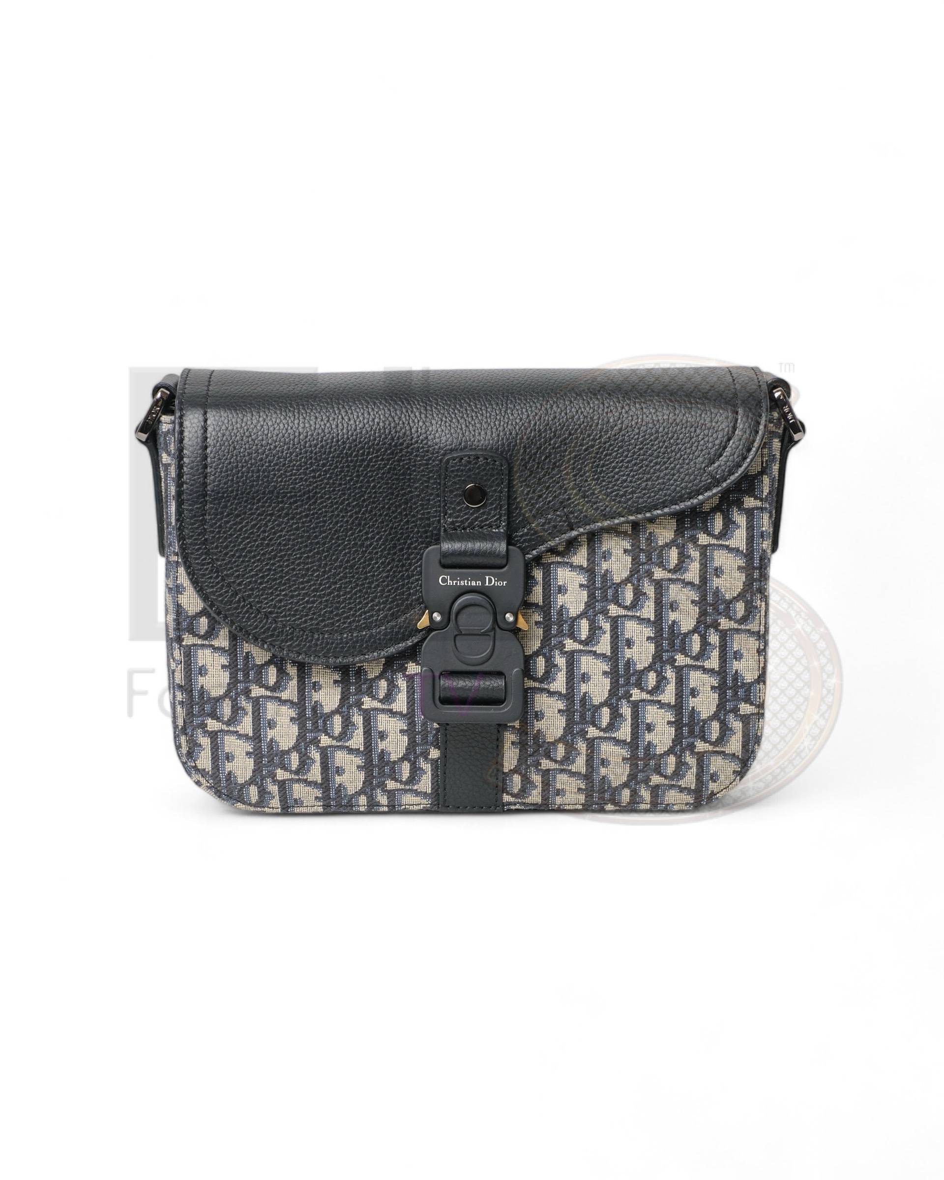 Dior Saddle Flap Jacquard Oblique