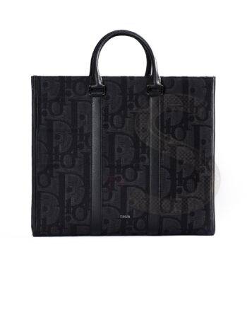 Dior Tote East-West Maxi Oblique Black ELS Fashion TV