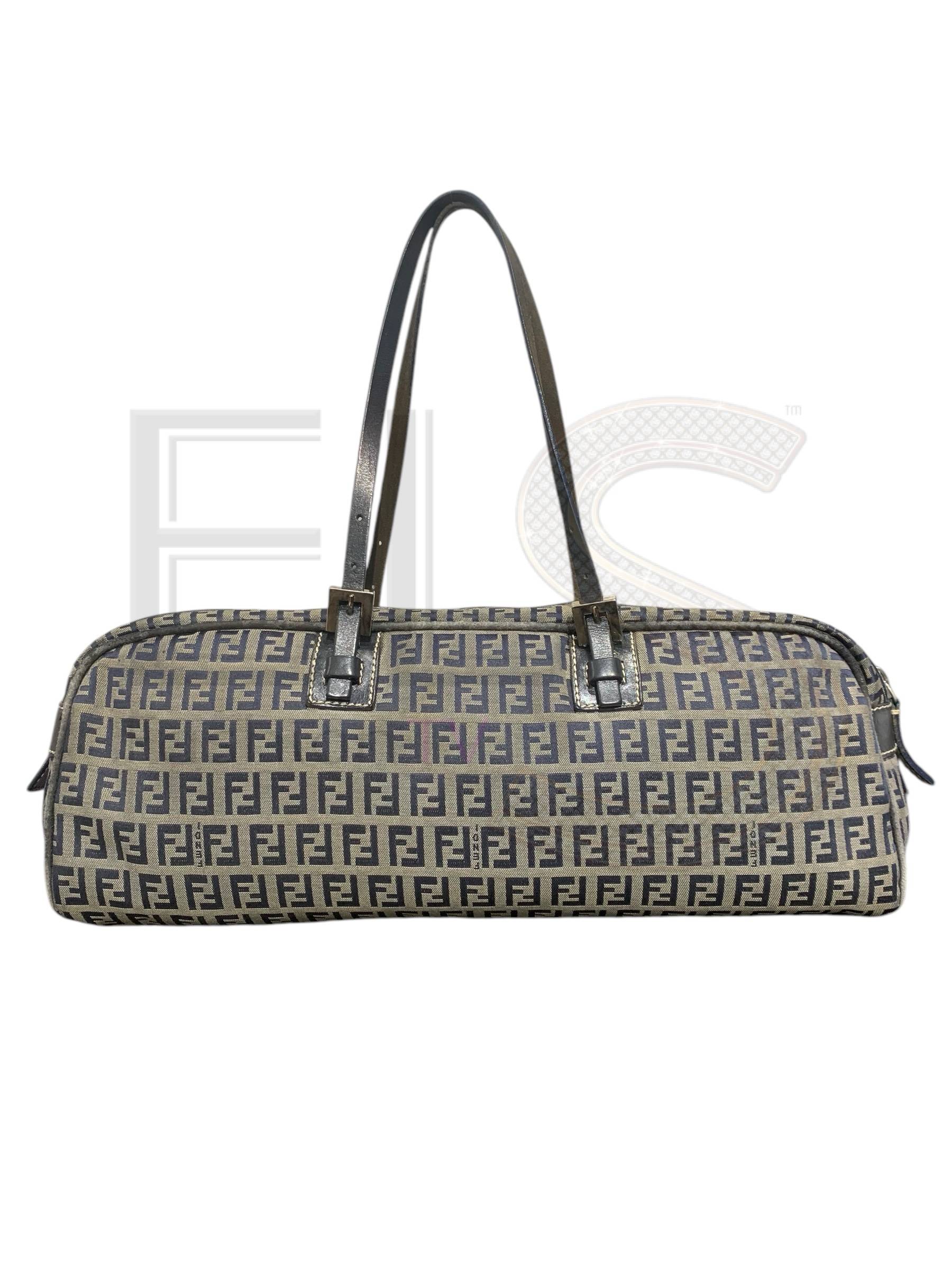 Fendi Dachshund Tote Bag Gm Blue ELS Fashion TV