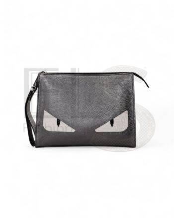 Fendi Monster Clutch Grey ELS Fashion TV