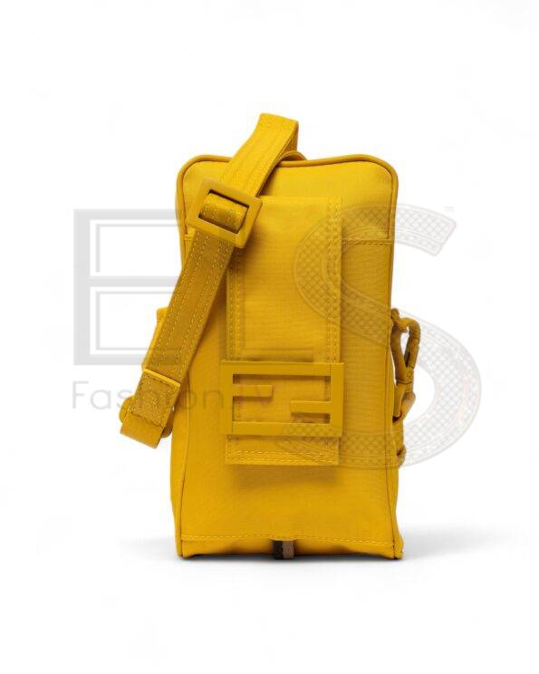 Fendi Nylon Ff Yellow Mobile Phone Holder ELS Fashion TV