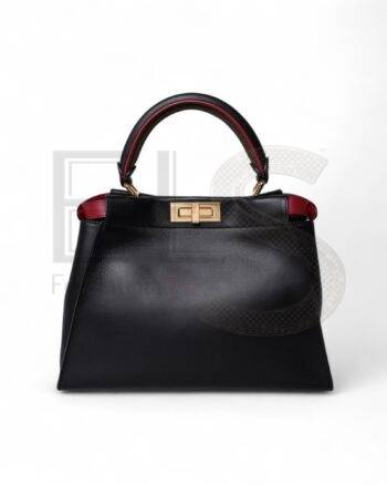 Fendi Peekaboo Medium Defender Black ELS Fashion TV