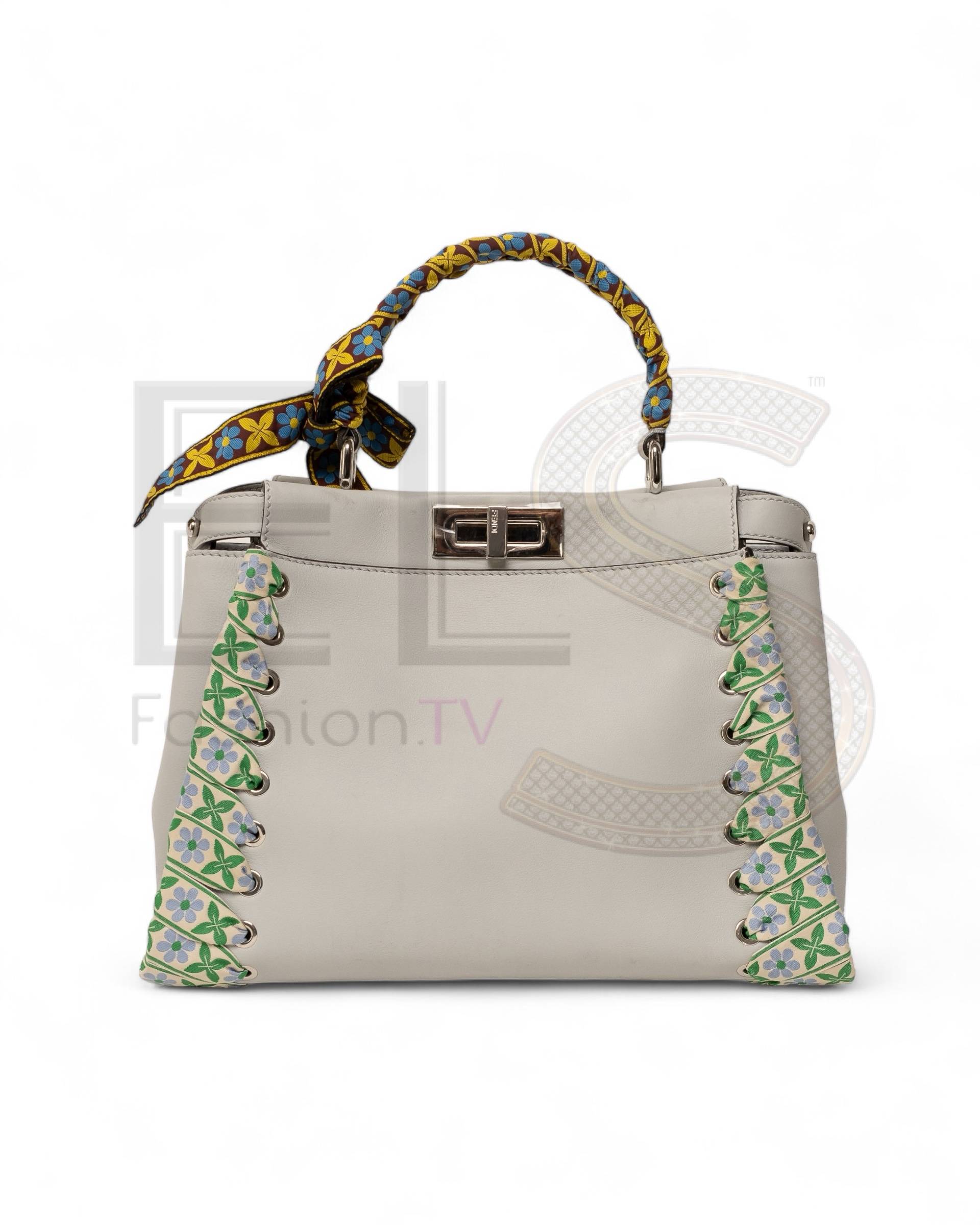 Fendi Peekaboo Twilly Medium Light Blue ELS Fashion TV