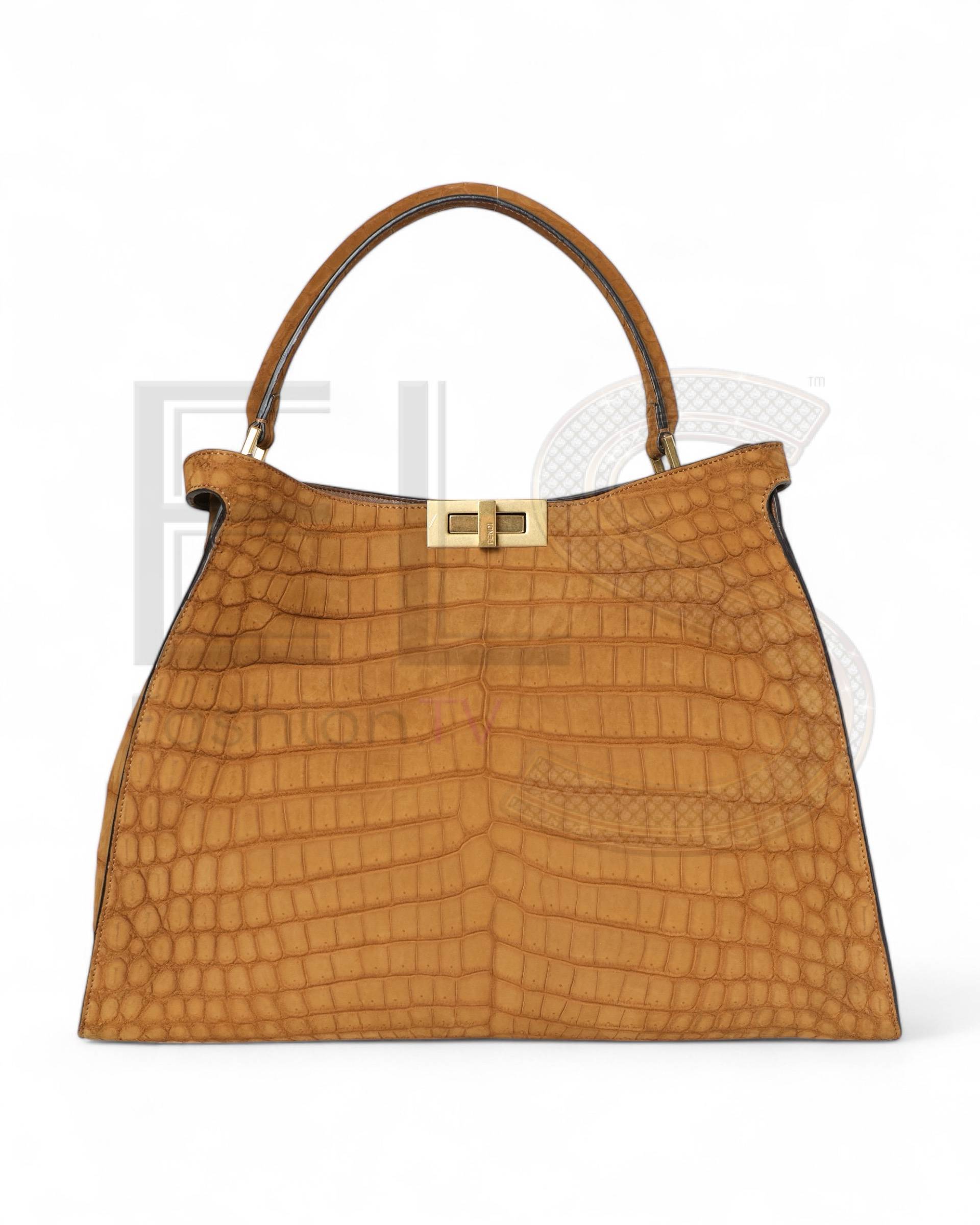 Fendi Peekaboo X-Lite Coconut Brown ELS Fashion TV