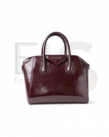 Givenchy Antigona Small Polished Burgundy ELS Fashion TV