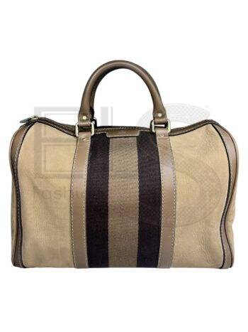 Gucci Boston Web Brown Suede ELS Fashion TV