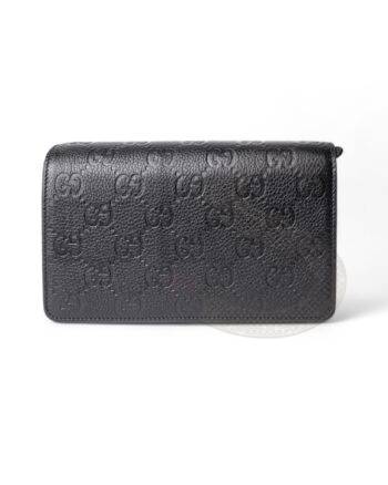 Gucci Guccissima Chain Clutch Black ELS Fashion TV