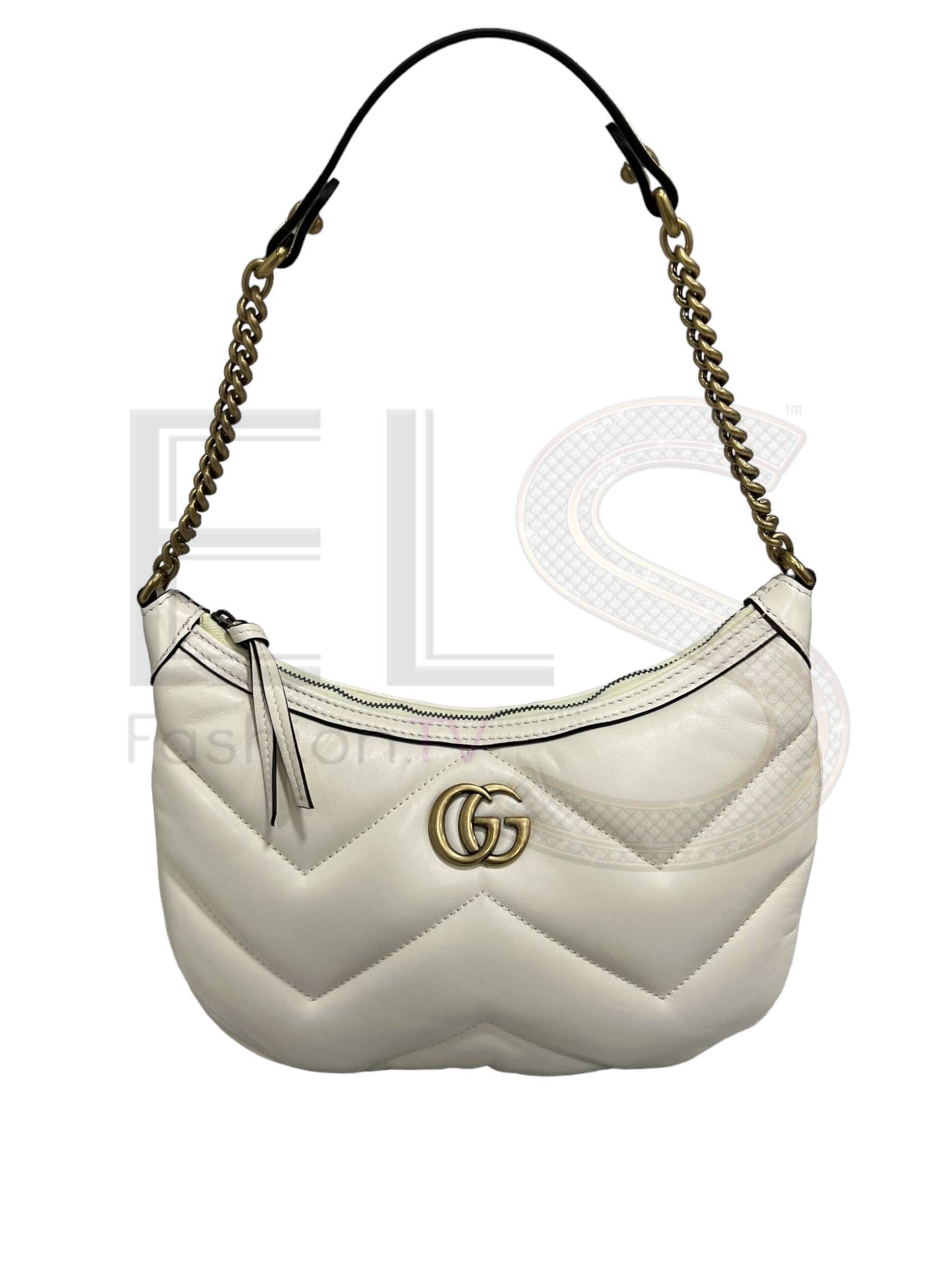 Gucci Hobo Marmont Small White ELS Fashion TV
