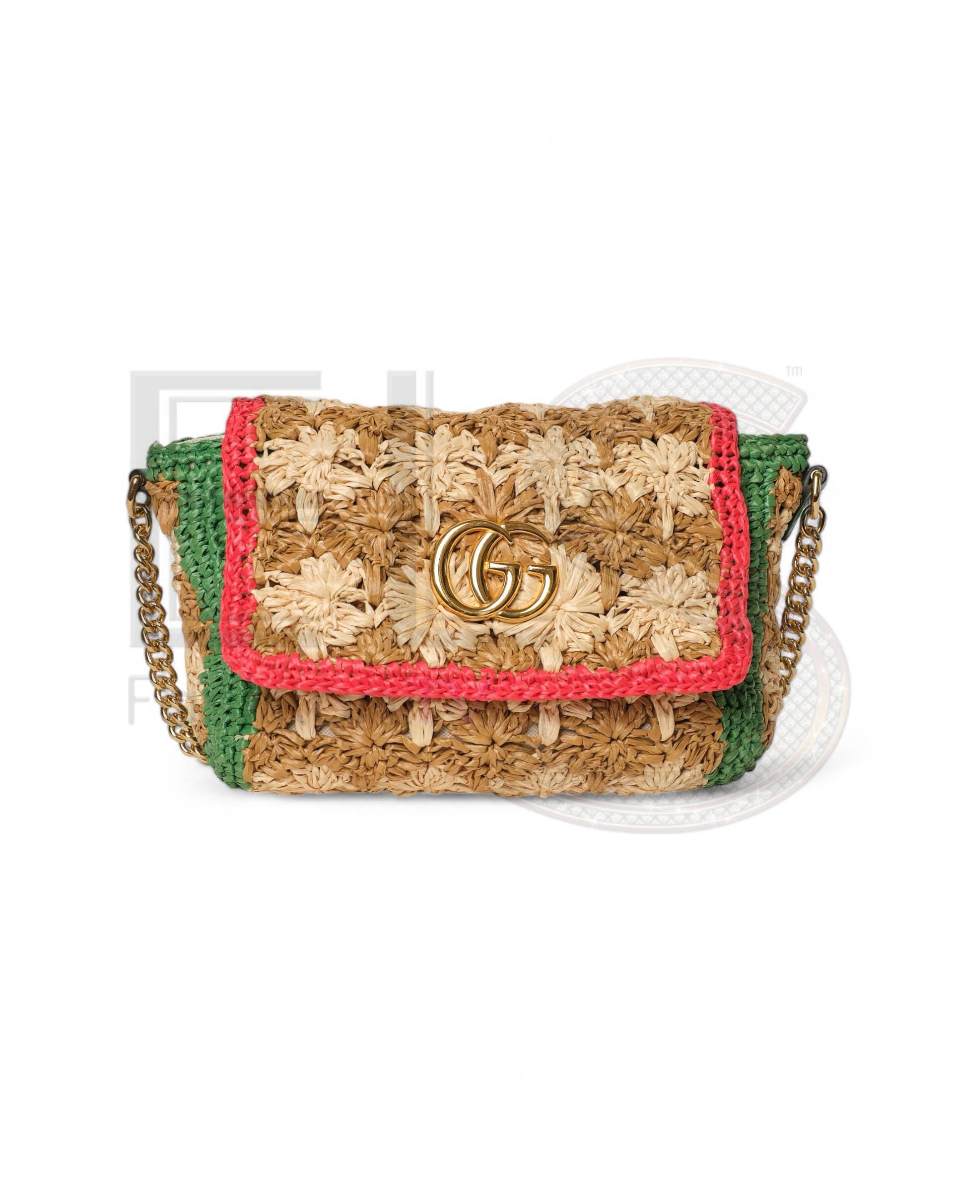Gucci Marmont Raffia ELS Fashion TV