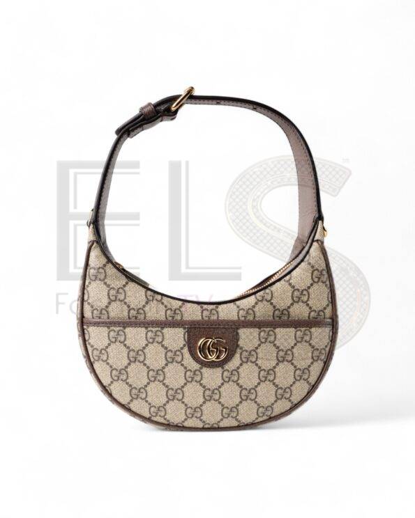 Gucci Mezzaluna Gg Supreme Brown ELS Fashion TV