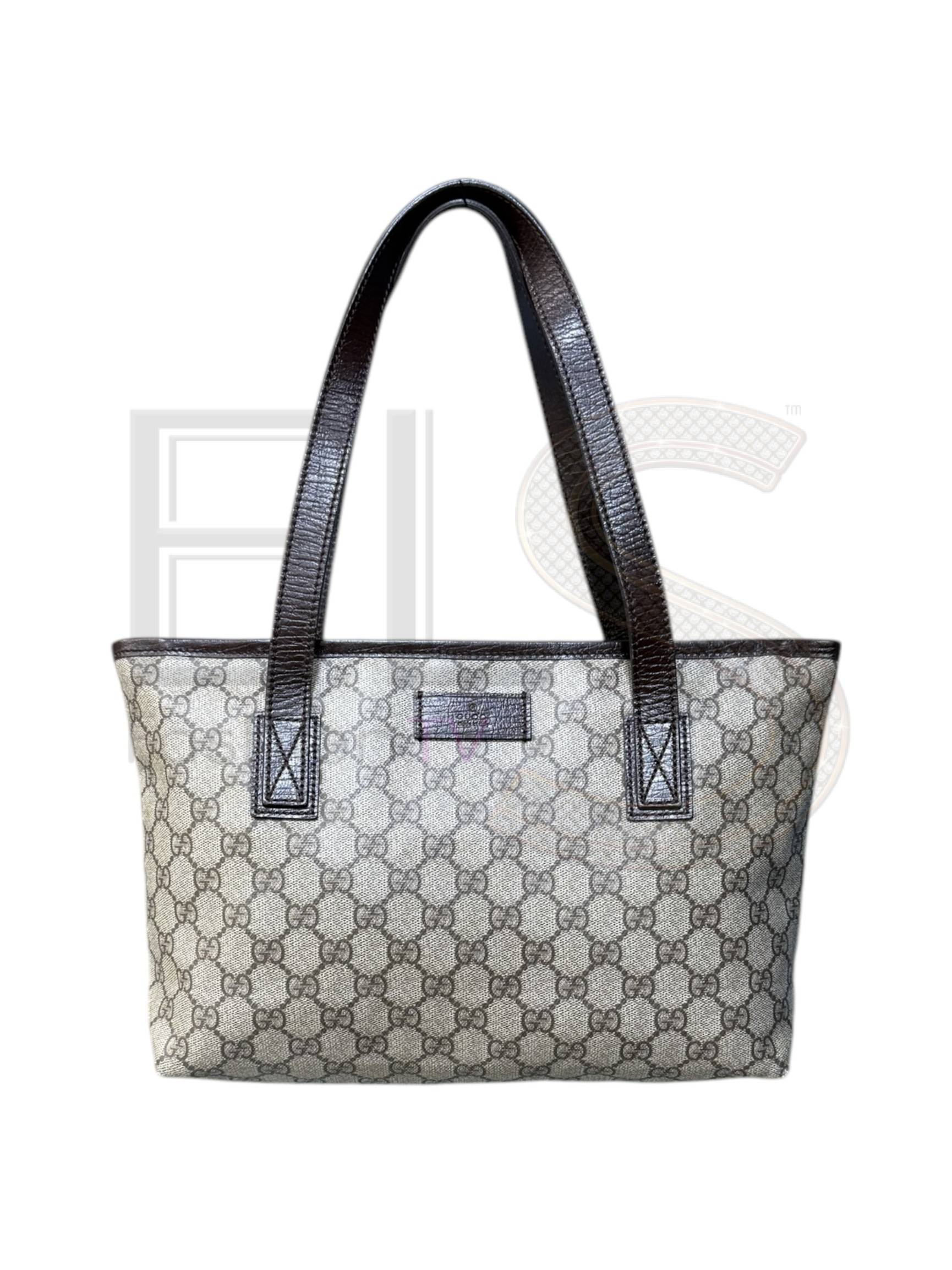 Gucci Shopper Small Gg Supreme Brown ELS Fashion TV