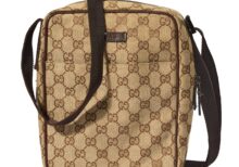 Gucci Square Gg Supreme Shoulder Bag Brown ELS Fashion TV