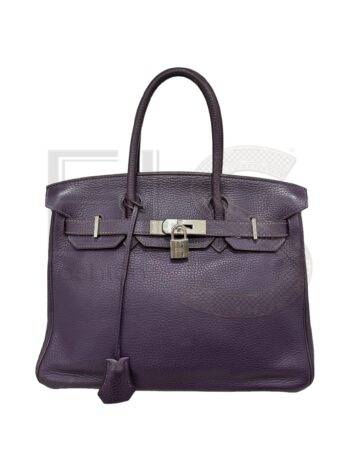 Hermès Birkin 30 Clemence Raisin ELS Fashion TV