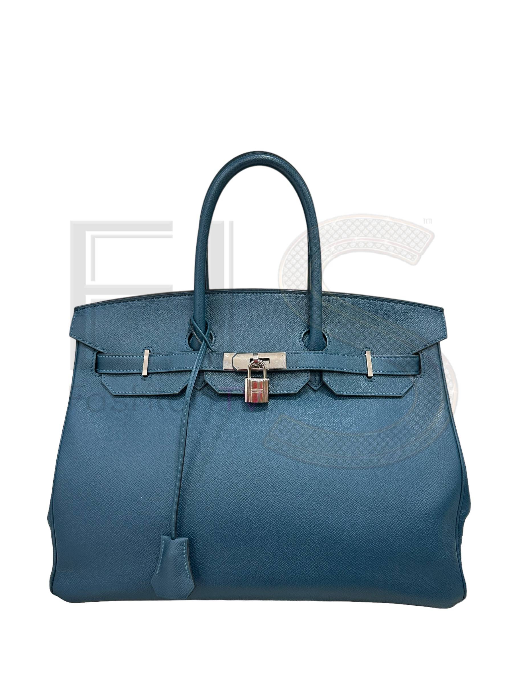 Hermès Birkin 35 Epsom Bleu De Galice