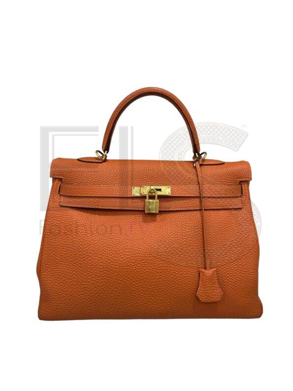 Hermès Kelly 35 Fjord Potiron ELS Fashion TV