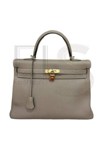 Hermès Kelly 35 Togo Gris Tourterelle ELS Fashion TV