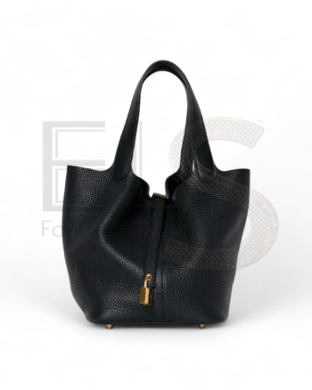 Hermès Sac Picotin Lock 22 Togo Noir ELS Fashion TV