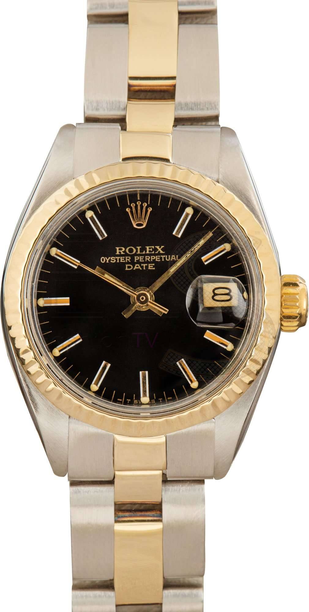 Ladies Rolex 6917 Date Black ELS Fashion TV