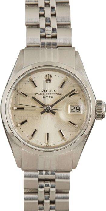 Ladies Rolex Date 6516 Silver Dial ELS Fashion TV