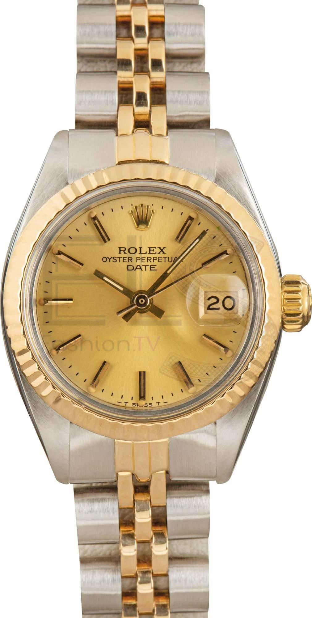 Ladies Rolex Date 6917 Champagne Dial Ladies Rolex Date 6917 Champagne Dial ELS Fashion TV