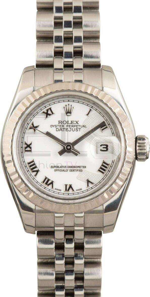 Ladies Rolex DateJust 179174 Roman Dial ELS Fashion TV